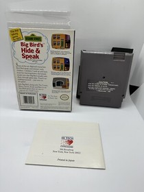 Sesame Street: Big Bird's Hide & Speak Nintendo NES COMPLETE CIB Great Shape!