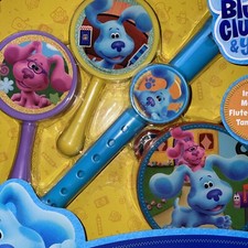 Blue's Clues You Music Set Musical Instruments Flute Maracas Tambourine NEW
