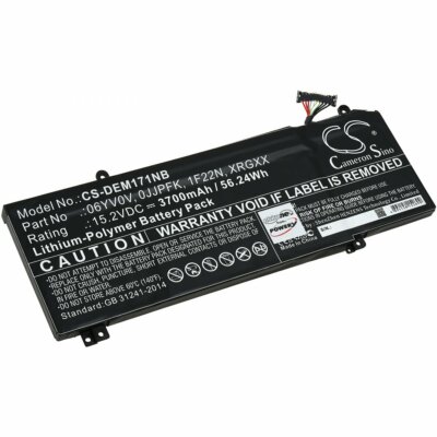 Akku für Laptop Dell G5 5590-D1865W 15,2V 3700mAh/56,2Wh Li-Polymer Schwarz