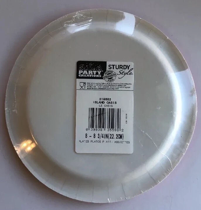 Platos de almuerzo de flamenco de papel Hawaii cumpleaños fiesta Luau graduación Florida 8/ Foto 2 de 4