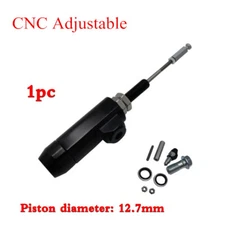 1X Black CNC Motorcycle Hydraulic Brake Clutch Master Cylinder Rod Transfer Pump
