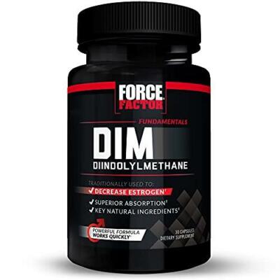 Force Factor DIM Pills to Decrease Estrogen in Men, Diindolylmethane Supplement