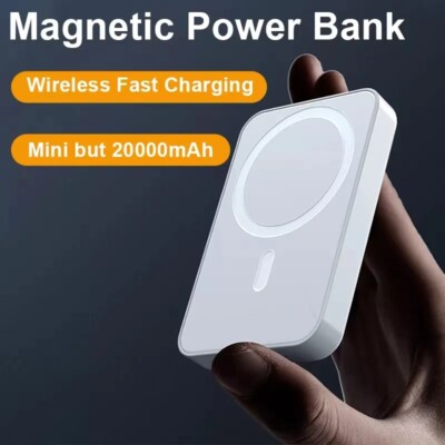 20000mAh PD20W Mini Wireless Fast Charger Battery Magnetic Power Bank For iPhone