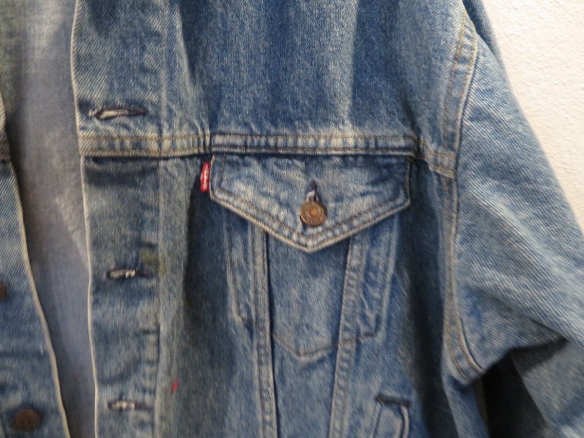Vintage Levis Blue Jean Jacket 70507 0214 Made In USA XL Extra