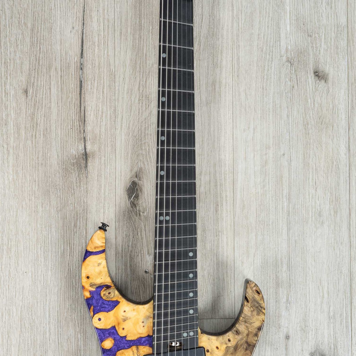 Legator Ninja X7F Multi-Scale 7-String Guitar, Buckeye Burl