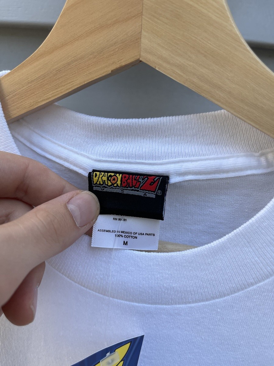Dragon Ball Z Shirt Vintage Size Medium 2002 Trunks White