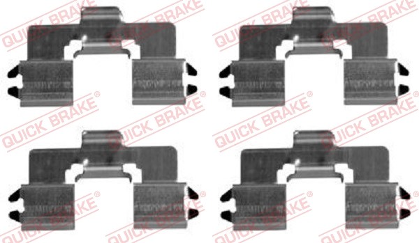 1X Quick Brake 109-1666 ZubehöRsatz Scheibenbremsbelag FüR Mazda-image