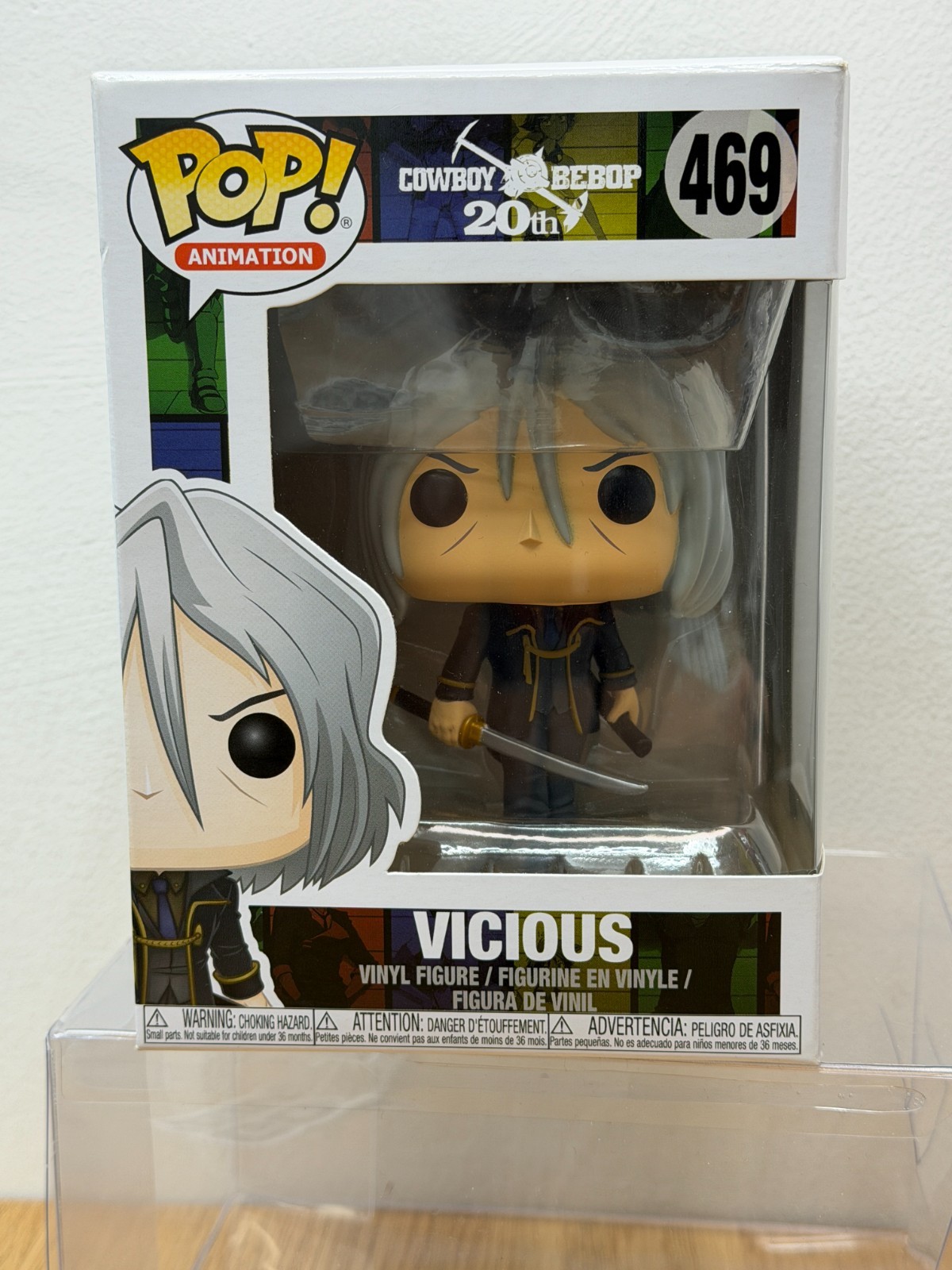 Funko Pop Cowboy Bebop 20Th Vicious 469 + Free Pop Protector