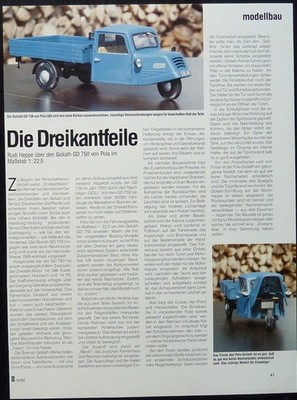 GOLIATH GD 750 DREIRAD in 1-22,5 von POLA.... ein Modellbericht #9212m