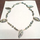 V 20 14 K GF Gold Filled  Abalone 22 Inches Necklace — photo 1