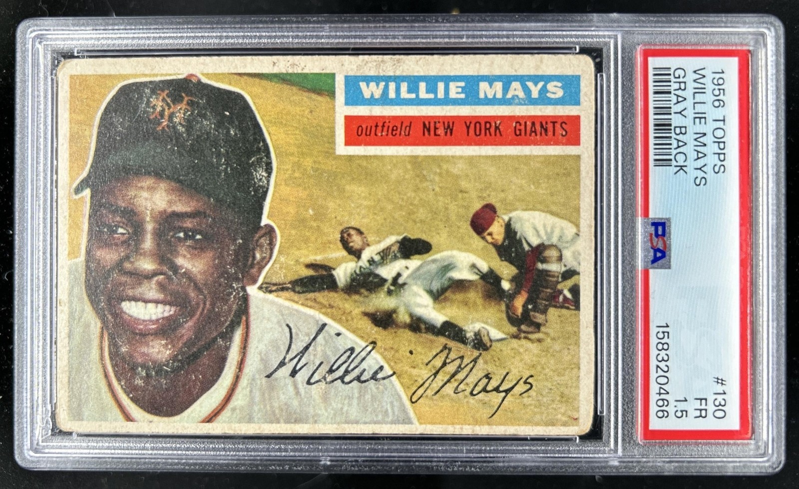 1956 Topps Willie Mays - #130b PSA 1.5