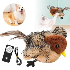 New Cat Toy Flapping Wings Sparrow Catnip Toys Vivid Chirping Bird Toys