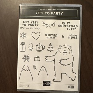 Stampin' Up! YETI TO PARTY Stamps Set & YETI Dies Snowman Christmas Winter NEW