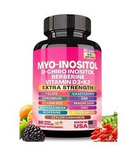 "Myo-Inositol & D-Chiro Blend 16-in-1 | Extra Strength 90 Veggie Capsules Women