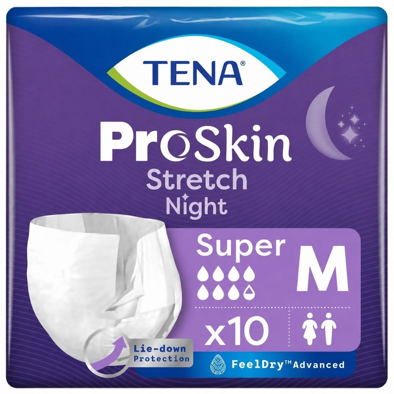 Tena Stretch Night Super Medium (2600Ml) 10 Pack - Image 2
