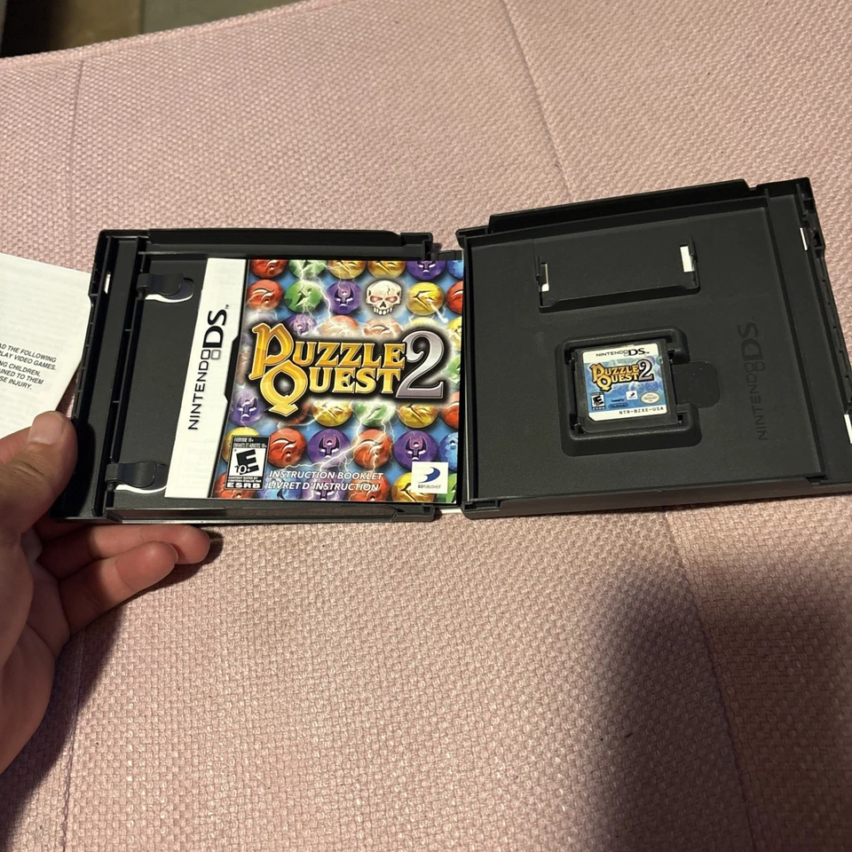 Puzzle Quest 2 (Nintendo DS) Good Label Complete w/ Manual Game Match Three RPG - Image 3 of 3