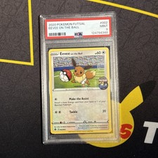2020 POKEMON FUTSAL #002 EEVEE ON THE BALL PSA 9 (Cert # 124794348) 🔥☄️⚽️🥅