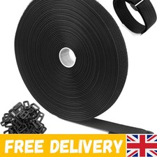 Versatile 10m Hook and Loop Cable Straps - 50 Piece Set for Custom Organization