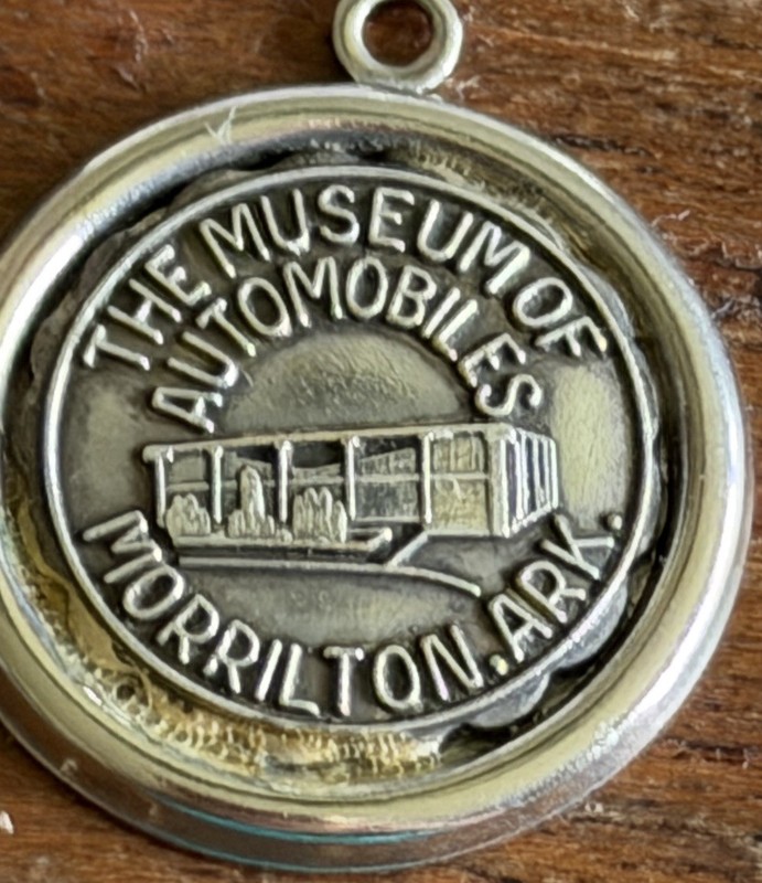 Vintage Museum of Automobiles Morrilton Arkansas Silver Plated Charm