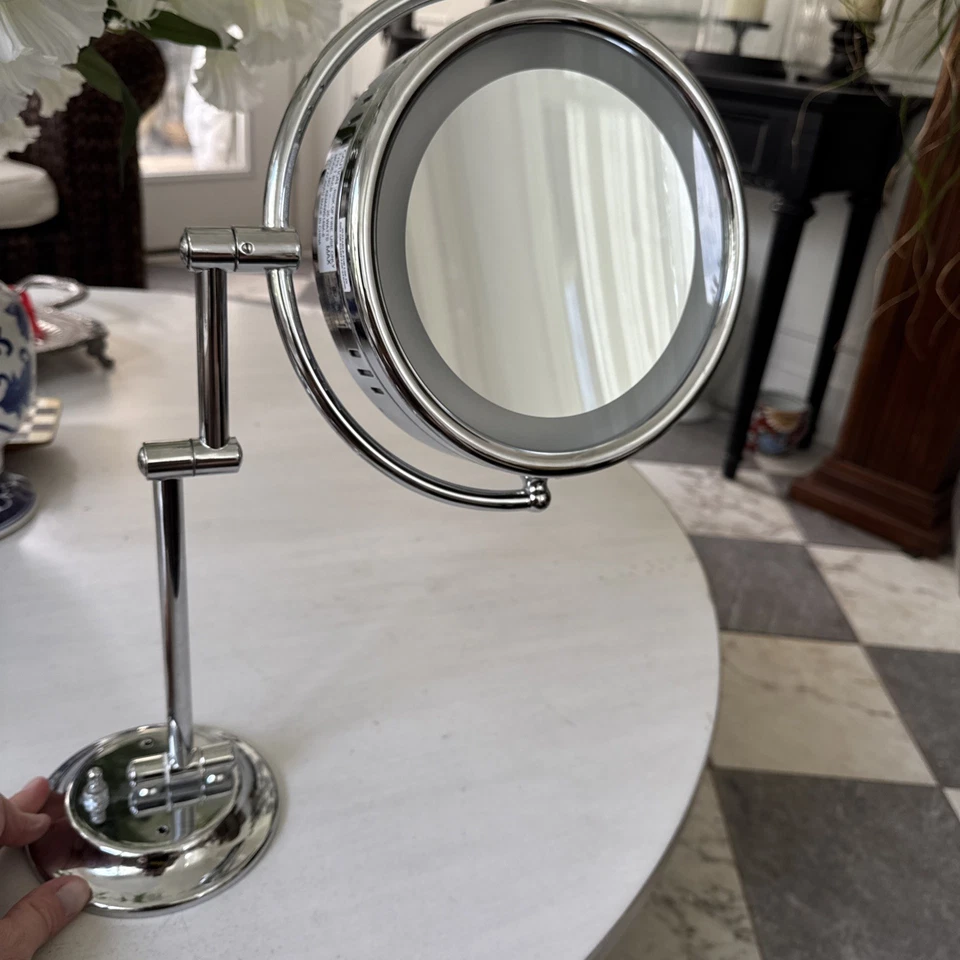 Kimball & Young (5X & Normal) Round Lighted Mirror Wall Mount Chrome (hardwired) - image 2 of 4