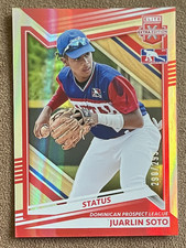 2022 Panini Elite Extra Edition - Juarlin Soto #176 Red Status /299 (RC, SN)