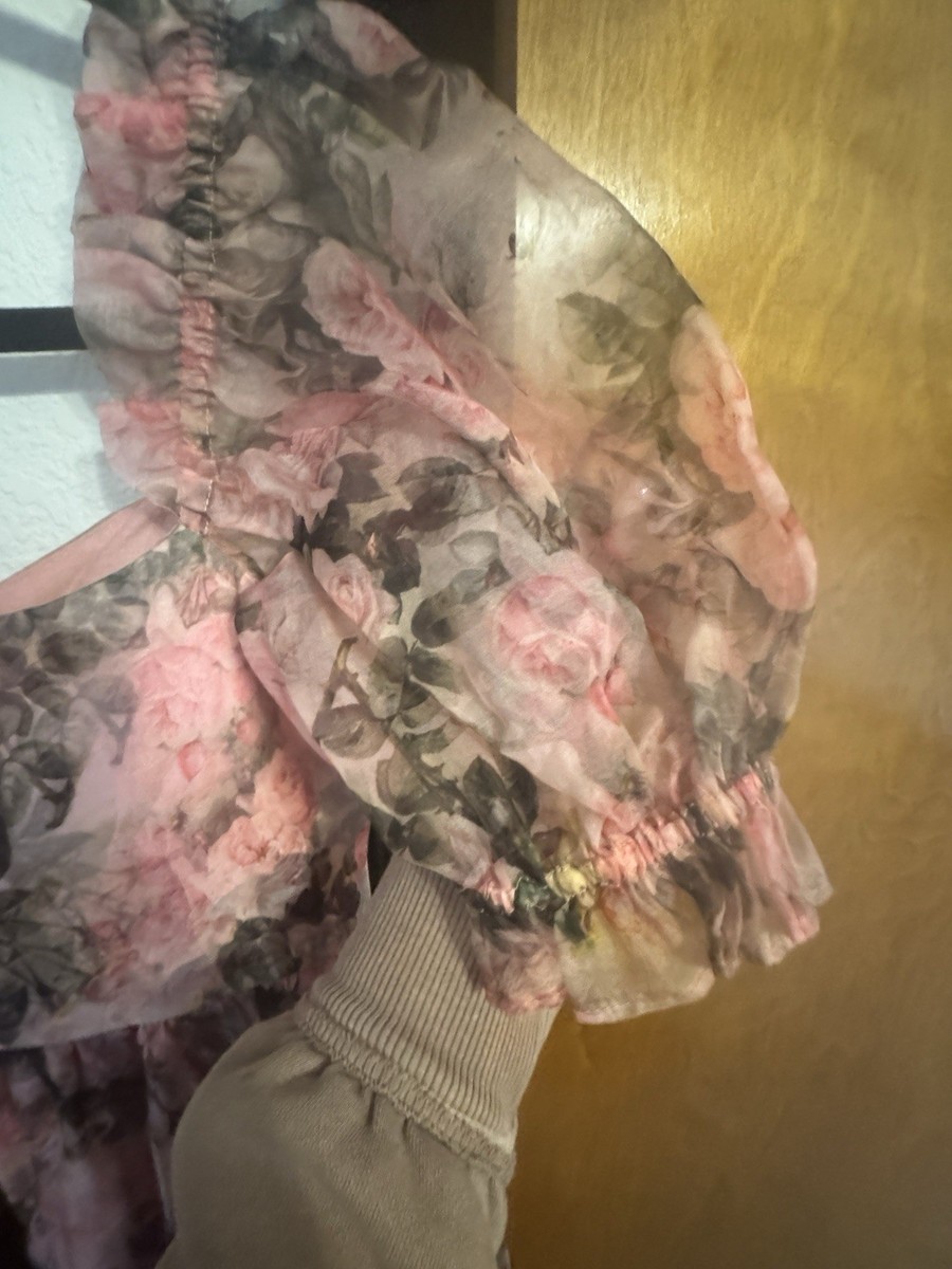 the garden roses silk gauze ritz dress Selkie