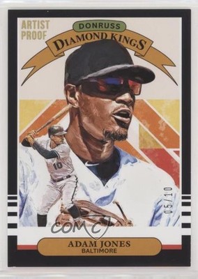 2019 Panini Donruss Diamond Kings Artist Proof 5/10 Adam Jones #5 fm0