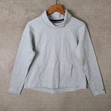 C9 Champion Victory Fleece Pullover Womens Large Gray Funnel Neck Long Sleeve