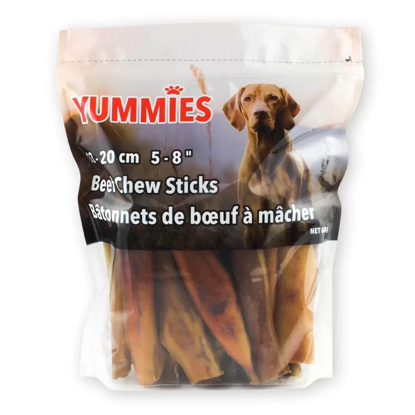 Yummies Beef Chew Sticks 5"" - 8"" 13-20 cm Dog Pet Natural Treat Snack Pack 680g