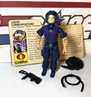 GI Joe Tele Viper 1985 v1 *100% COMPLETE w/File Card, Near Mint!* Cobra Vintage