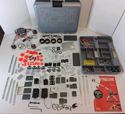 Meccano ERECTOR SET 19206 With EXTRA PARTS!! TESTED! WORKS! 2018 Spin Master