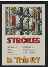 The Strokes Is This It Poster | Vintage Album Art | Unframed Music Print 24x36