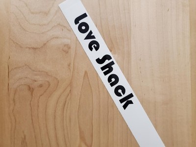 Love Shack stickers Decals RV Camper van nickname (2 pair Gloss BLACK 24'' USA