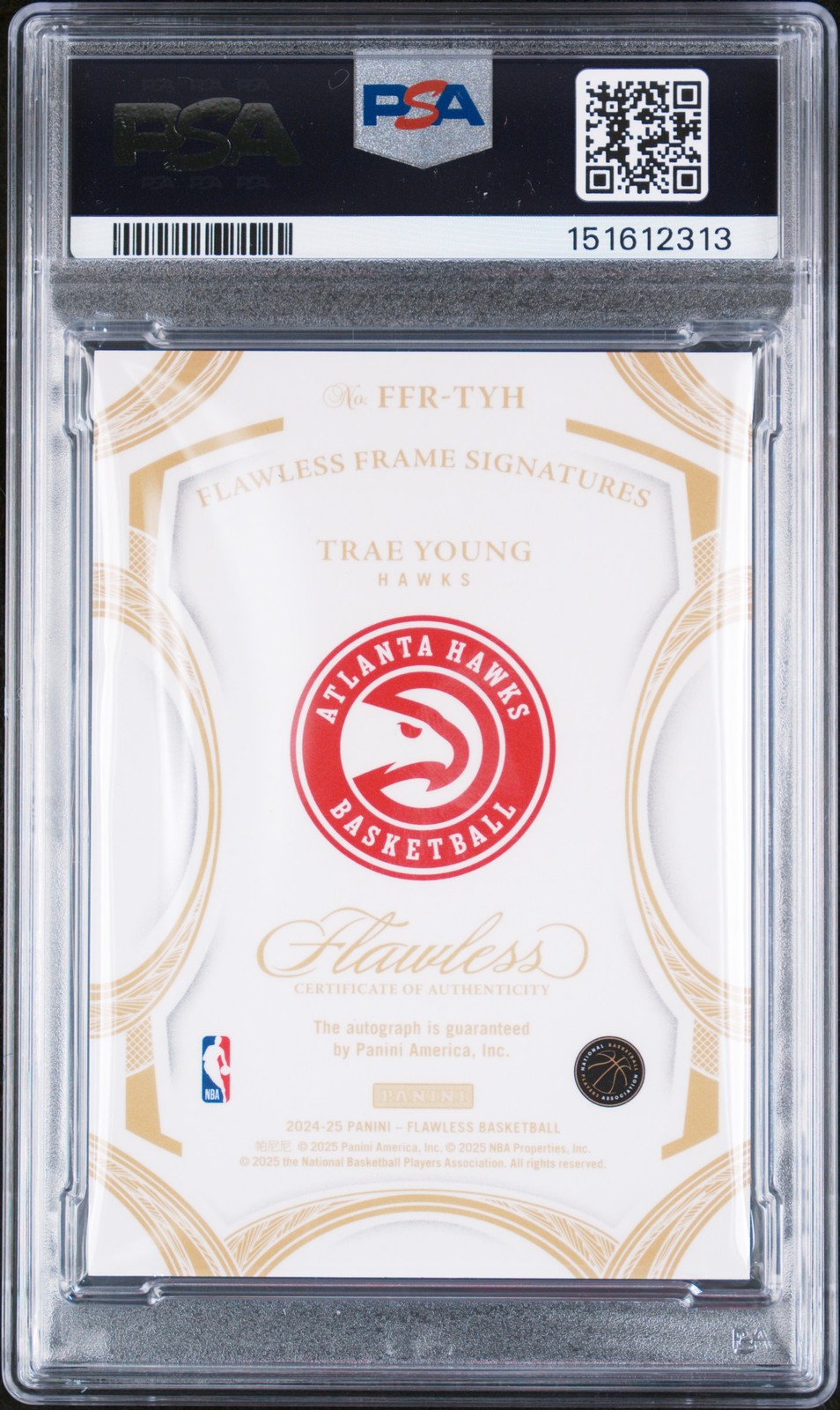 2024 PANINI FLAWLESS FLAWLESS FRAME SIGNATURES TRAE YOUNG 21/25 PSA 8 AUTO 9 view 2
