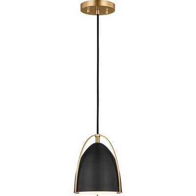 Visual Comfort Norman Mini Pendant Light Bronze & Black