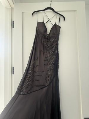 BCBG Max Azria Black Evening Gown- Fully Lined - Great Condition