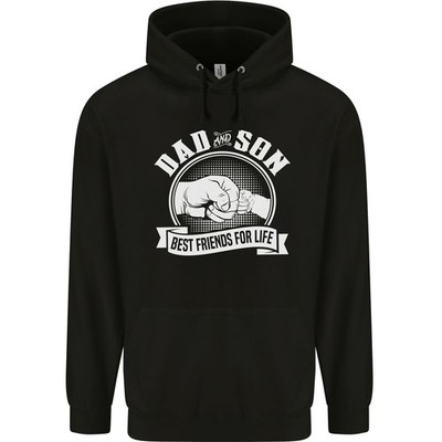 AWDis Kinder Hoodie Best Friends for Life Dad & Son Pullover Schwarz
