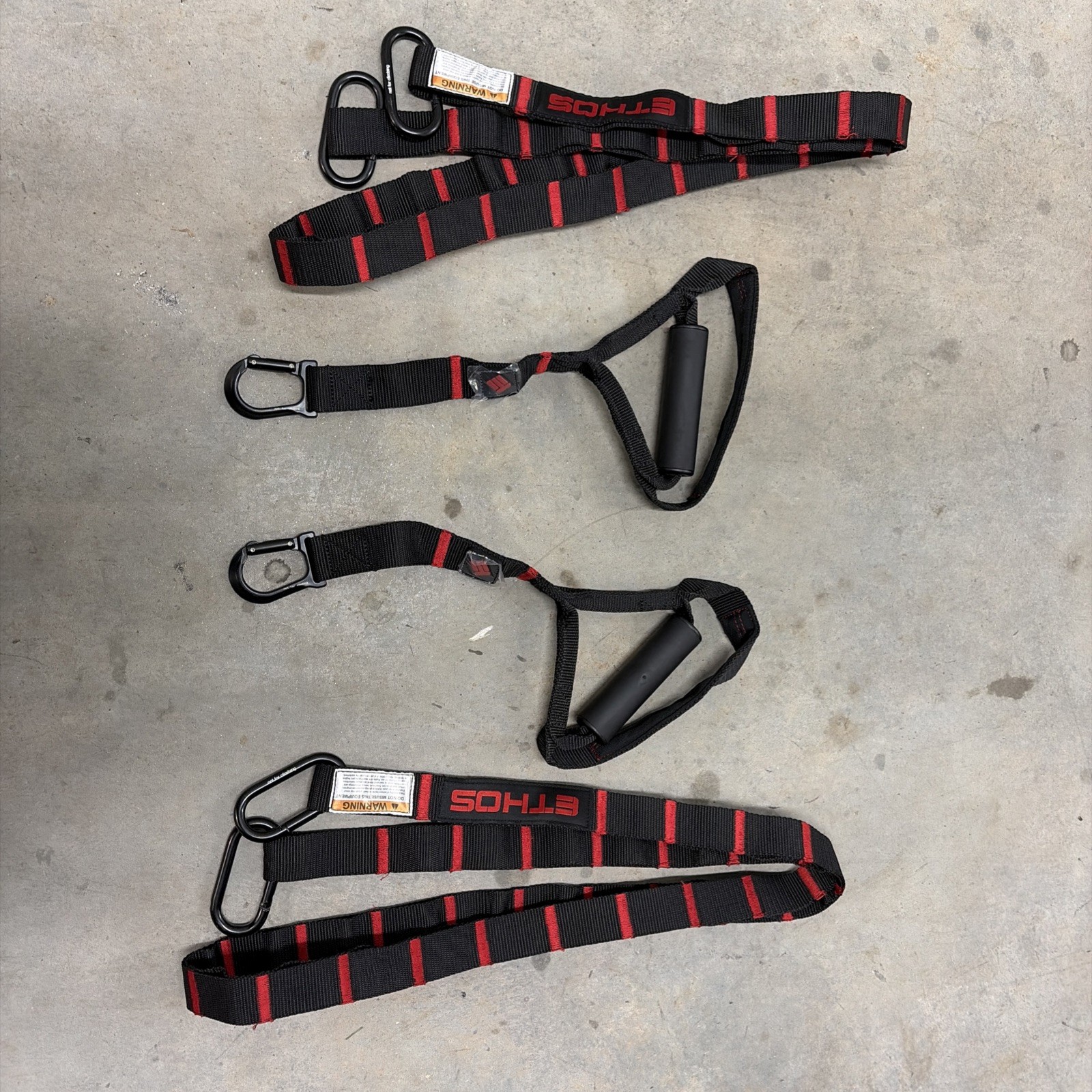 Ethos Home Gym Suspension Straps Set of 4 Heavy Duty