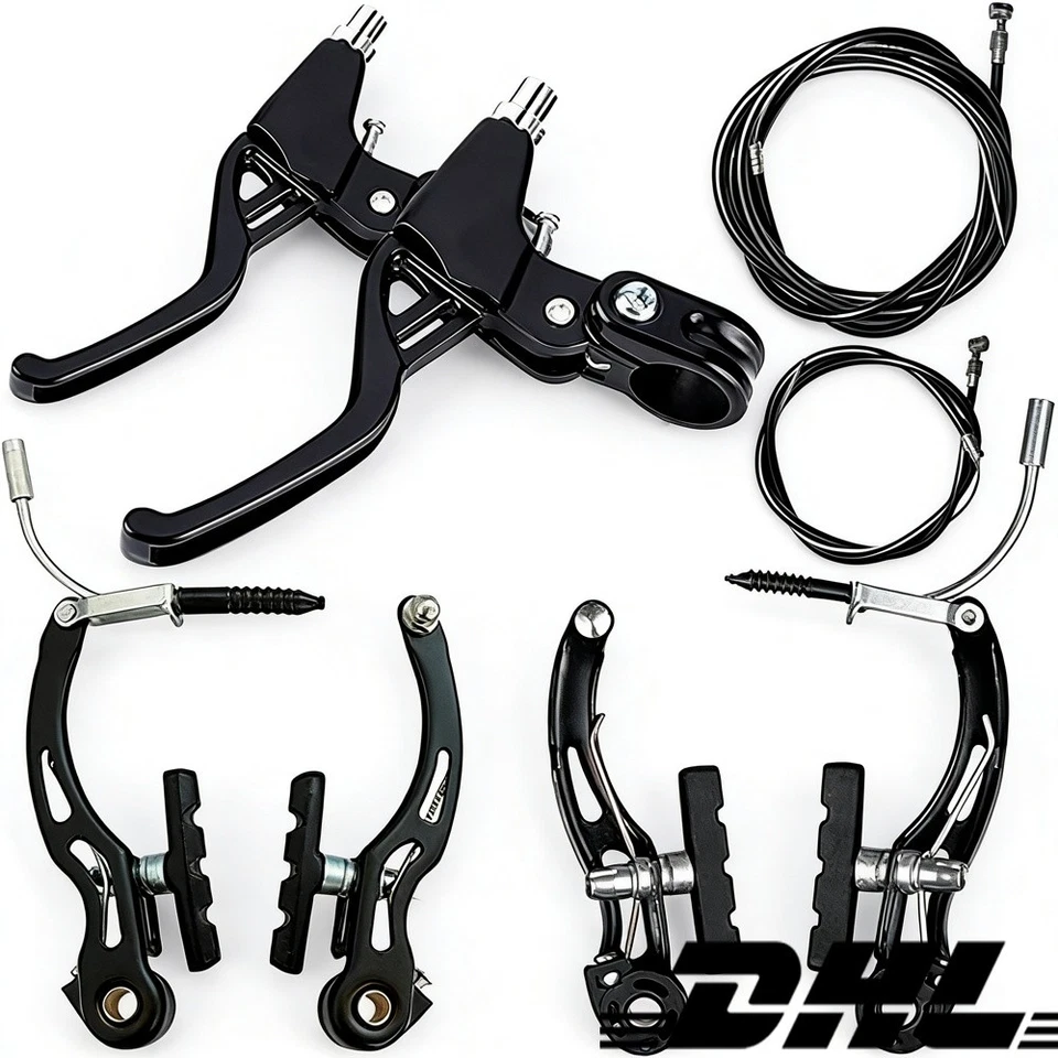 Komplett Set Fahrrad V-Brake Satz V-Bremse Vorne Hinten Bremsenset für MTB BMX - Bild 2 von 4