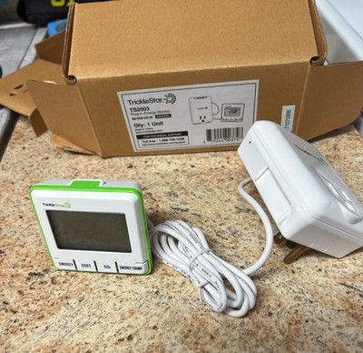 TrickleStar TS2003 Plug-in Energy Monitor Watt Meter Power Cost CO2 Display