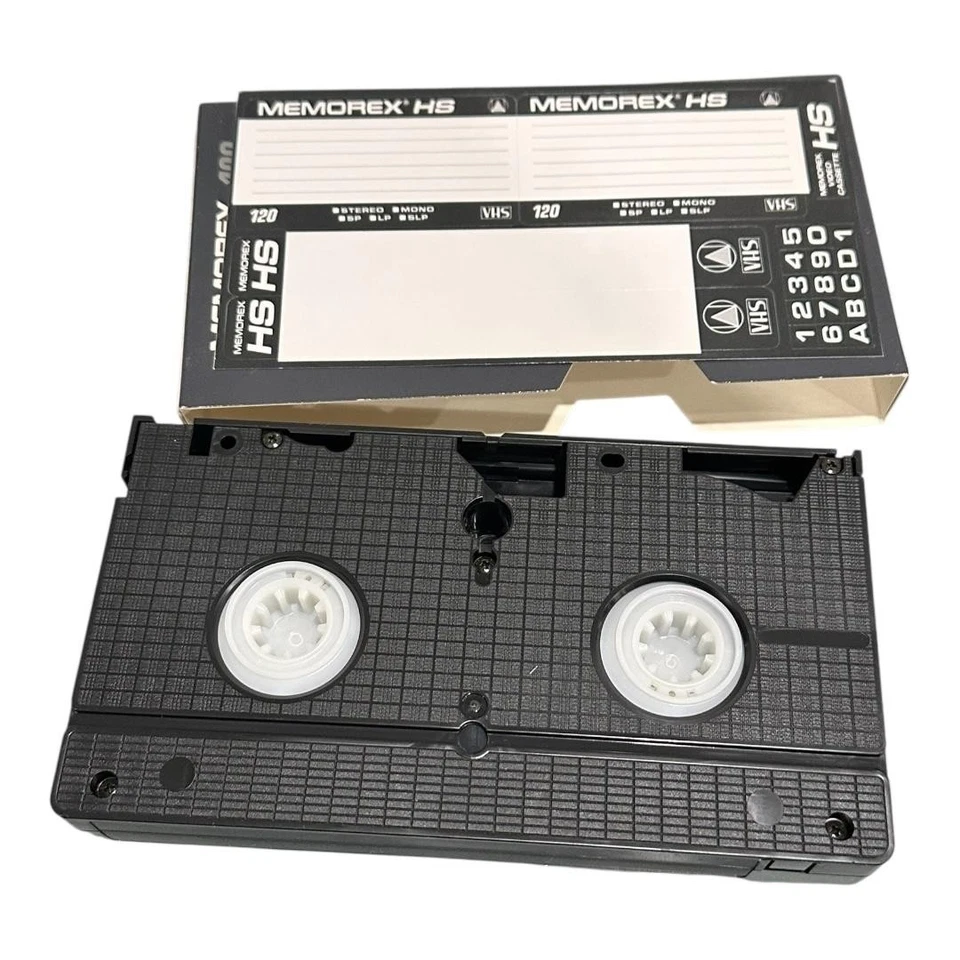Memorex HS 120 VHS 空白视频磁带 + 大使馆金色 T-120 批量 2 NTSC — 第 4/4 张图片