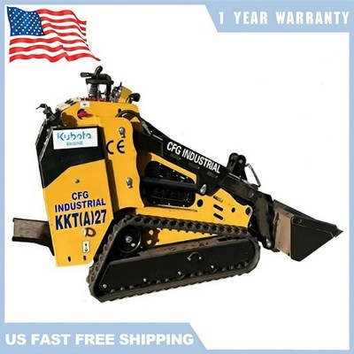 KKT27 1.3 Ton Crawler Loader 27 HP Diesel Kubota Engine Mini Skid Steer Compact