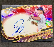 2025 Topps Diamond Icons JACKSON JOBE Chrome Red Refractor Rookie Auto RC SP 1/5