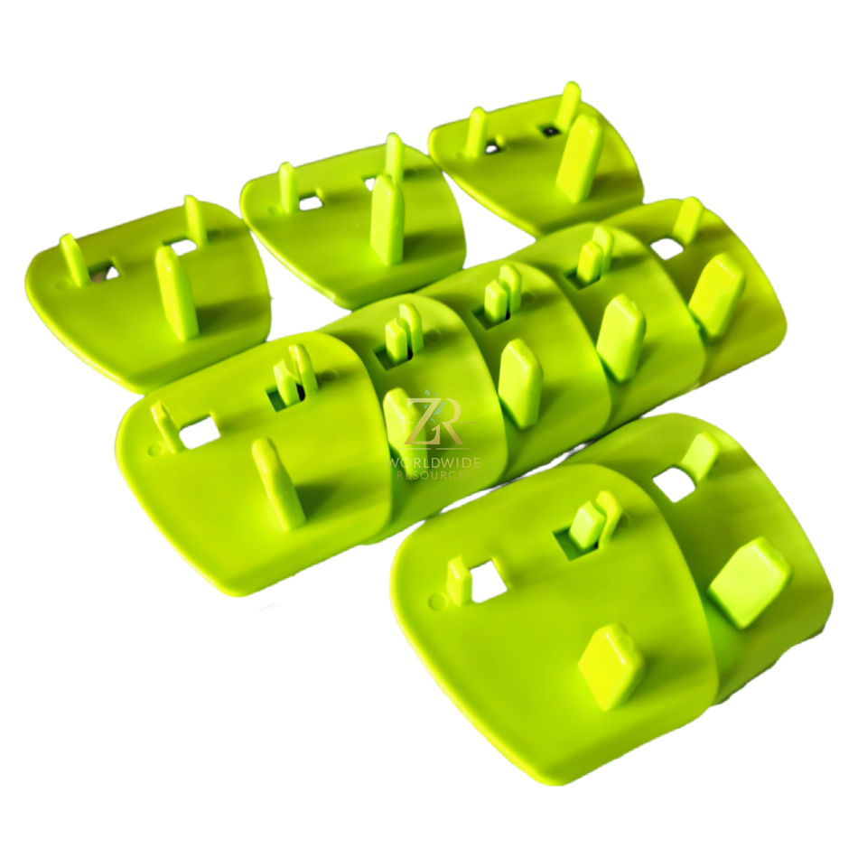 10 pcs Plastic Safety Plug Key with Hole Cover-Socket 2 Pin to 3 Pin ...