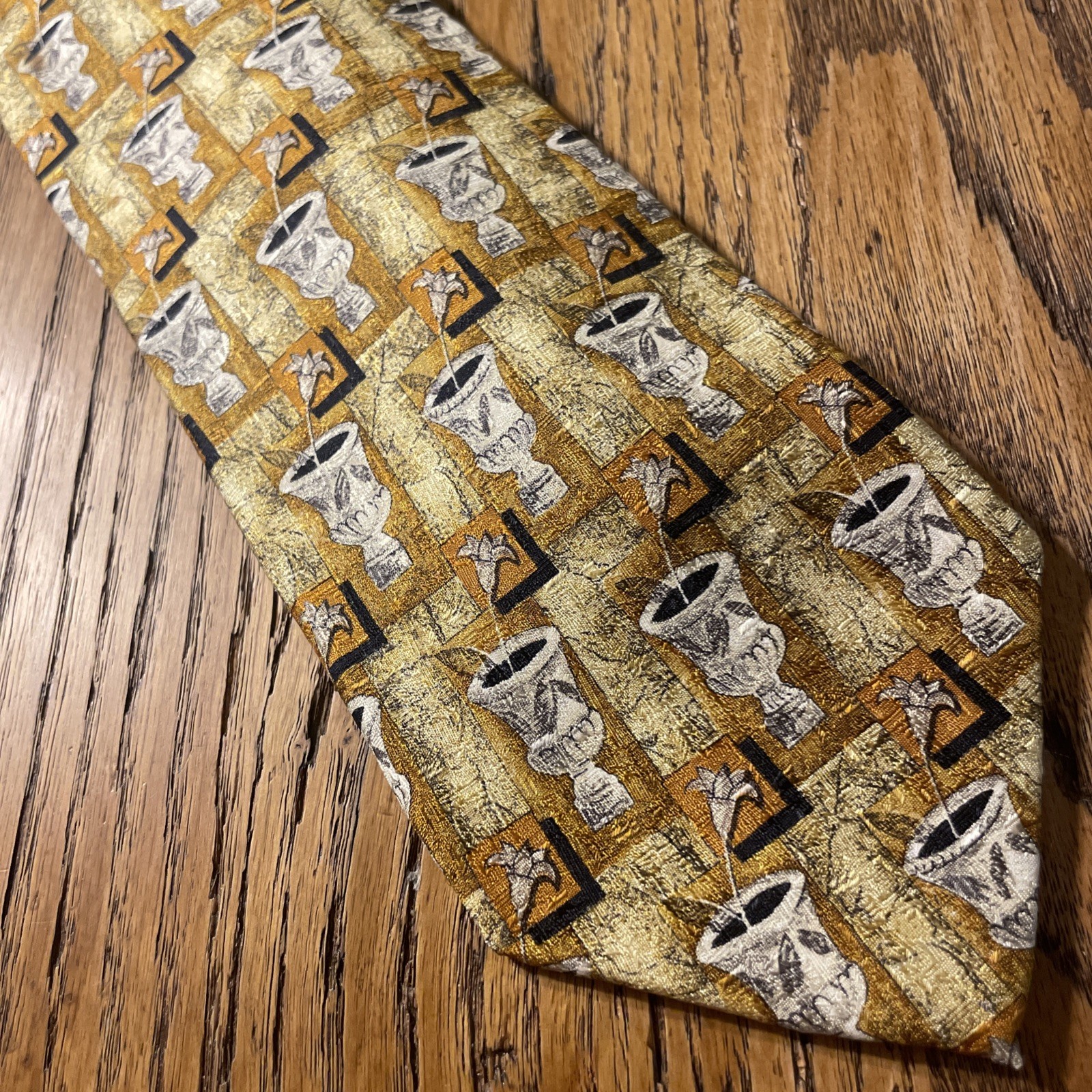 Vintage EUC Ermenegildo Zegna Silk Tiny Floral Tie Men’s Necktie Made In Italy