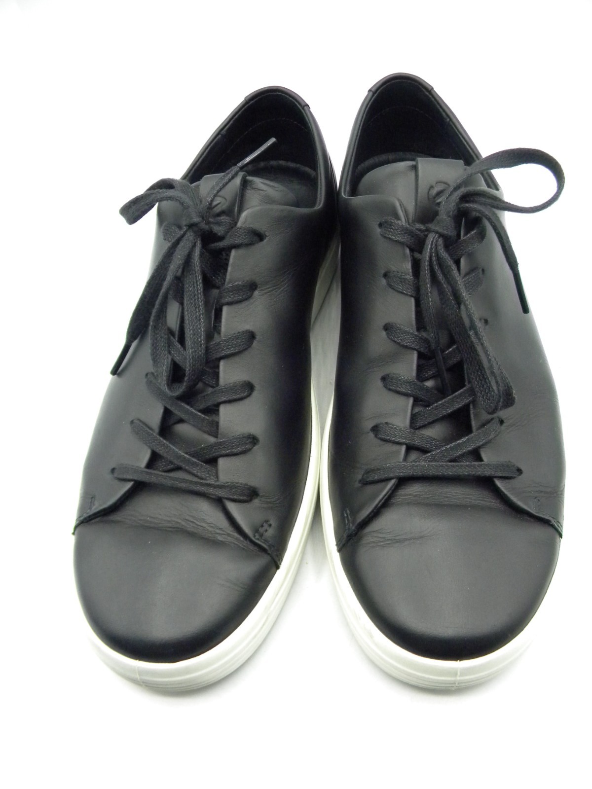 ECCO Danish Design Black Leather Lace Up Sneakers Men's Size US 10 - 10.5 EU 44