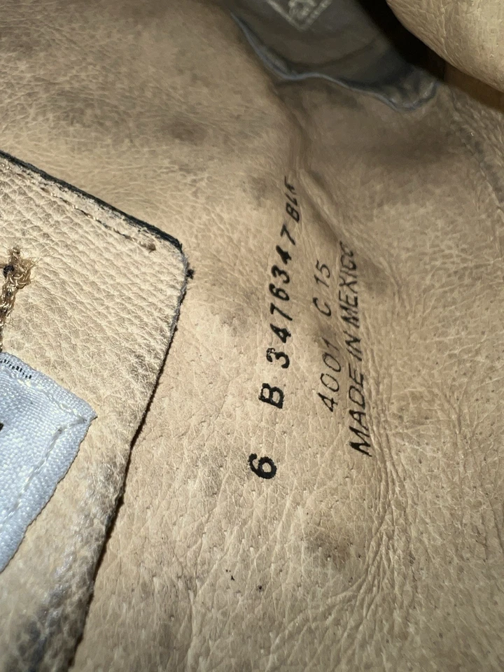 Botas femininas Frye Boots Jenna motociclista fivela couro desgastado 6B - Imagem 3 de 4