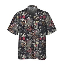 Mushroom Forest Hawaiian Shirt Print Men Wome...