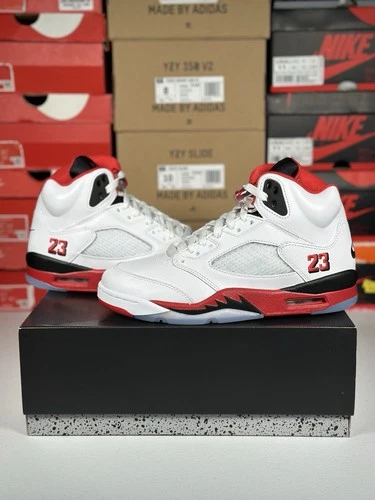 Size 8M - Air Jordan 5 Retro 2025 Fire Red - Brand New - Ships Same Day