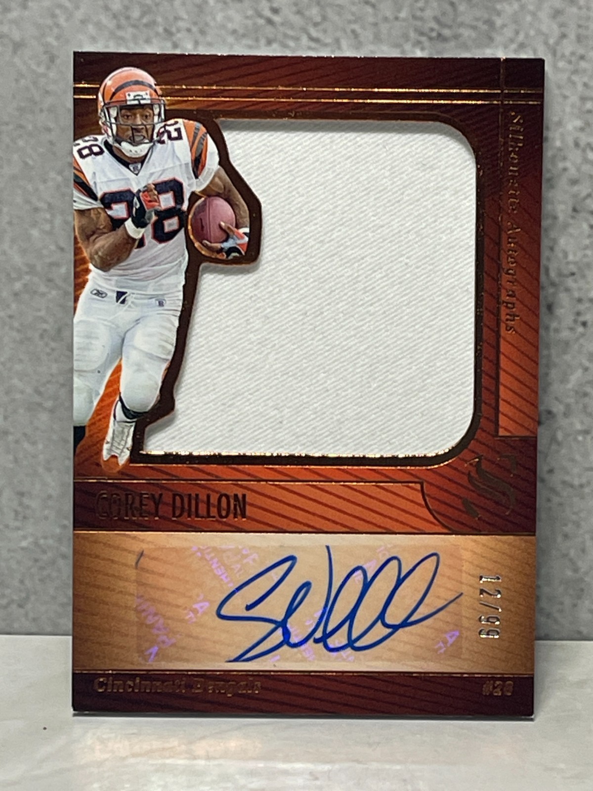 2025 Panini Silhouette Silhouette Autographs Bronze Corey Dillon #'d/99